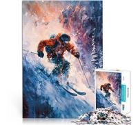 puzzle 1000 pezzi per adulti Discesa emozionante Difficile da completare ma divertente e umoristico perché è ideale come regalo per tutta la famiglia 70x100cm