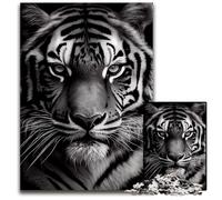 Puzzle 1000 pezzi per adulti Disegno di una tigre Puzzle impossibile per adulti Fai da te Decorazione per la casa Regalo, Gioco rompicapo 26X38cm / 10,23x14,96 pollici