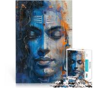 puzzle 1000 pezzi per adulti Divina Serenità Shiva Difficile da completare ma divertente e umoristico è ideale come regalo per tutta la famiglia 52x38cm