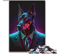 Puzzle 1000 pezzi per adulti Doberman Boss Puzzle 1000 pezzi per adulti per divertimento in famiglia Perfetto per le vacanze, serate di gioco interattive (dimensione 50x75cm)