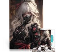 puzzle 1000 pezzi per adulti Dolce Samurai Assassino Difficile da completare ma divertente e umoristico Migliorare l'amore tra le coppie 50x70cm