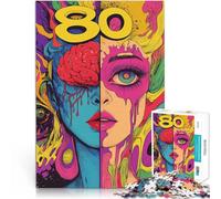 puzzle 1000 pezzi per adulti Donna dell'arte che si dissolve Fatto di legno，da 14 anni in su Gioco pratico Migliorare l'amore tra le coppie。misurare：50x75cm/19.68x29.52pollice