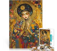 puzzle 1000 pezzi per adulti Donna d'oro in preghiera Antistress Vacanza in patria Uccidere il tempo è ideale come regalo per tutta la famiglia 75x50cm