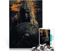 puzzle 1000 pezzi per adulti Donna guerriera con scudo Antistress Vacanza in patria Uccidere il tempo Giocattoli per la decorazione della casa 70x100cm