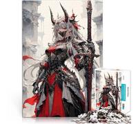 puzzle 1000 pezzi per adulti Donna guerriera degli anime per il giocattolo di sfida del gioco educativo è ideale come regalo per tutta la famiglia 38x26cm