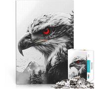 puzzle 1000 pezzi per adulti Doppia esposizione dell'aquila Vacanza a casa: uccidere il tempo Adatto per la decorazione del desktop 38x26cm