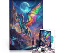 puzzle 1000 pezzi per adulti Drago arcobaleno magico Giocattoli educativi per l'apprendimento Giochi per famiglie Adatto alle coppie 38x26cm