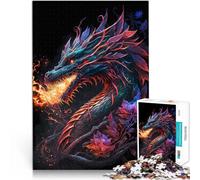 puzzle 1000 pezzi per adulti Drago dei fiori Giocattoli che creano dipendenza e sfidano l'intelligenza del cervello decorazione murale 75x50cm