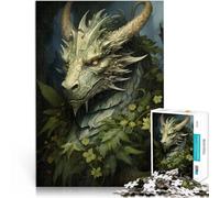 puzzle 1000 pezzi per adulti Drago della foresta fantastica Giocattoli di gioco impegnativi Regalo di compleanno, regali, arte murale 75x50cm