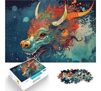 puzzle 1000 pezzi per adulti Drago dell'Altro Mondo Antistress Vacanza in patria Uccidere il tempo Lista dei desideri con Babbo Natale 70x100cm