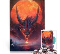 puzzle 1000 pezzi per adulti Drago di Fuoco Giocattoli che creano dipendenza e sfidano l'intelligenza del cervello grande regalo 38x26cm
