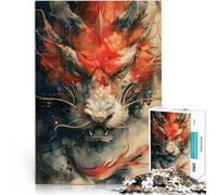 puzzle 1000 pezzi per adulti Drago giapponese d'epoca per il giocattolo di sfida del gioco educativo Decorazioni e regali unici per la casa 75x50cm
