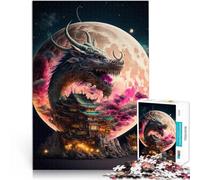 puzzle 1000 pezzi per adulti Drago giapponese Giocattoli che creano dipendenza e sfidano l'intelligenza del cervello Opera d'arte 38x26cm