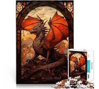 puzzle 1000 pezzi per adulti Drago in un bicchiere Antistress Vacanza in patria Uccidere il tempo Gioco educativo per compleanno e Natale 75x50cm