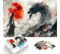 puzzle 1000 pezzi per adulti Drago samurai giapponese per il giocattolo di sfida del gioco educativo perché è ideale come regalo per tutta la famiglia 38x26cm