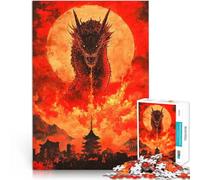 puzzle 1000 pezzi per adulti Drago sul paesaggio urbano Giocattolo educativo intellettuale decomprimente Migliorare l'amore tra le coppie 38x26cm