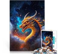 puzzle 1000 pezzi per adulti Drago tra nuvole e stelle Antistress Vacanza in patria Uccidere il tempo Lista dei desideri con Babbo Natale 50x70cm