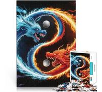 puzzle 1000 pezzi per adulti Drago Yin Yang Giocattoli che creano dipendenza e sfidano l'intelligenza del cervello Opera d'arte 75x50cm