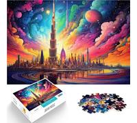 Puzzle 1000 pezzi per adulti Dubai Burj Khalifa Giochi di relax Attività divertenti a casa Regalo di compleanno Regali di viaggio 26x38cm