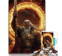 Puzzle 1000 pezzi per adulti e adolescenti Guerriero del fuoco 1000 pezzi per adulti giochi educativi decorazioni per la casa regalo di compleanno regali arte murale 75x50cm