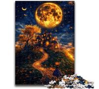 Puzzle 1000 pezzi per adulti e adolescenti Luna piena per 14 anni e oltre Giocattoli antistress Regalo di Natale e compleanno 50x75cm