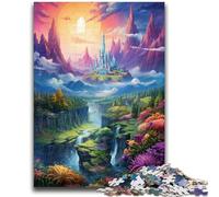 Puzzle 1000 pezzi per adulti e adolescenti Paradiso Paesaggio Fantasia Colori Giochi educativi Decorazione per la casa Regalo di compleanno, regali per età 14+ 50x75cm