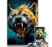 Puzzle 1000 pezzi per adulti e adolescenti puzzle psichedelici della iena per adolescenti adatti per la decorazione della scrivania per bambini dai 14 anni in su 75x50cm