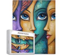 Puzzle 1000 Pezzi per Adulti e Bambini Puzzle Astratto Puzzles Classiques, Donna Jigsaw Giochi Rilassamento e Intelligence, Idea Regalo Uomo e Donna, Consigliato a Partire dai 14 Anni 75x50cm D-559