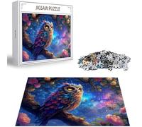 Puzzle 1000 Pezzi per Adulti e Bambini Puzzle Gufo Puzzles Classiques, Rosa Jigsaw Giochi Rilassamento e Intelligence, Idea Regalo Uomo e Donna, Consigliato a Partire dai 14 Anni 75x50cm D-354