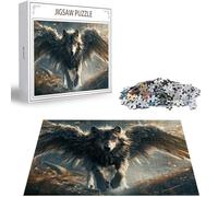 Puzzle 1000 Pezzi per Adulti e Bambini Puzzle Lupo Puzzles Classiques, Animale Jigsaw Giochi Rilassamento e Intelligence, Idea Regalo Uomo e Donna, Consigliato a Partire dai 14 Anni 75x50cm D-319