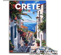 Puzzle 1000 pezzi per adulti e ragazzi, Isola di Creta, giocattoli, giochi educativi, antistress, per migliorare l'amore tra coppie, 50x75cm