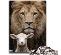Puzzle 1000 pezzi per adulti e ragazzi Leone per 14 anni e oltre Gioco impossibile Regalo di Natale e compleanno 26x38cm