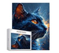 Puzzle 1000 Pezzi per Adulti e Ragazzi, Puzzle Gatto Jigsaw Giochi Rilassamento e Intelligence, Jigsaw Animale per Gioco Familiare, Idea Regalo Uomo e Donna, Consigliato a Partire dai 14 Anni S-779