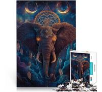 puzzle 1000 pezzi per adulti Elefante fantastico Difficile da completare ma divertente e umoristico Migliorare l'amore tra le coppie 38x26cm