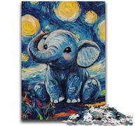 Puzzle 1000 pezzi per adulti Elefante nel cielo notturno per bambini dai 14 anni in su Gioco pratico Regalo di Natale 50x75cm