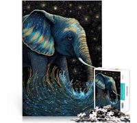 puzzle 1000 pezzi per adulti Elefante tesoro Aiuta il cervello ad allenare i giocattoli che creano dipendenza per coltivare la pazienza Regalo divertente 75x50cm