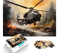 puzzle 1000 pezzi per adulti Elicottero militare per il giocattolo di sfida del gioco educativo Lista dei desideri con Babbo Natale 38x26cm