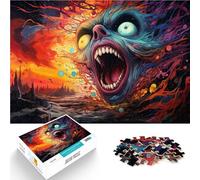 Puzzle 1000 pezzi per adulti enorme testa di Mostro attività familiare sfida intelligenza cerebrale Giocattoli avvincenti 50x70cm