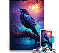 puzzle 1000 pezzi per adulti Epic Rainy Crow Giocattoli che creano dipendenza e sfidano l'intelligenza del cervello Un'opera d'arte 38x26cm