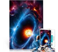 puzzle 1000 pezzi per adulti Esplosione cosmica Difficile da completare ma divertente e umoristico Regalo di compleanno, regali, arte murale 52x38cm