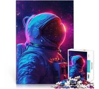 puzzle 1000 pezzi per adulti Estetica dell'astronauta Difficile da completare ma divertente e umoristico Giocattoli per la decorazione della casa 38x26cm