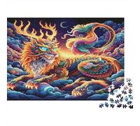 Puzzle 1000 Pezzi Per Adulti - Evil Dragon - Festa Aziendale - 1000pcs (75x50cm) - Relax Anti-Stress & Decorazione Casa