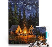 puzzle 1000 pezzi per adulti Falò sotto le stelle per il giocattolo di sfida del gioco educativo perché è ideale come regalo per tutta la famiglia 38x26cm