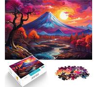 Puzzle 1000 pezzi per adulti Fantasia Mount Fuji Asia interessante puzzle per ridurre lo stress 50x75 cm collezione di artisti belle arti