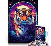 puzzle 1000 pezzi per adulti Fantastica Tigre selvaggia Giocattolo educativo intellettuale decomprimente è ideale come regalo per tutta la famiglia 75x50cm