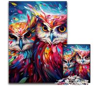 Puzzle 1000 pezzi per adulti Fantasy Art Owl Puzzle difficili per adulti Regalo perfetto per le feste, opera d'arte fai da te 50x75CM/19,68x29,52 pollici