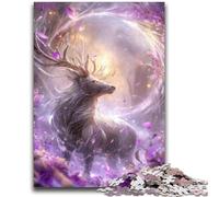 Puzzle 1000 pezzi per adulti Fantasy Deer Family Game Antistress Sfida difficile Adatto per coppie 26x38cm