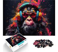 Puzzle 1000 pezzi per adulti Fantasy DJ Giochi di oranghi Giocattoli Regalo con poster e scheda di domande assortite per i 14 anni, 26 x 38 cm
