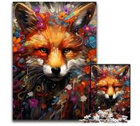 Puzzle 1000 pezzi per adulti Fantasy Fox Puzzle impossibili per adulti fai da te Decorazione per la casa Regalo, Gioco rompicapo 50x75CM/19,68x29,52 pollici
