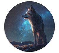 Puzzle 1000 pezzi per adulti Fantasy Wolf Puzzle per adulti Gioco interattivo per famiglie, regalo artigianale con grafica colorata 67,5x67,5 cm